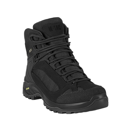 M-Tac Taktiske Demi-Season Støvler Pro Line med Vibram-sål, designet for komfort og holdbarhet under taktiske oppgaver og fotturer.
