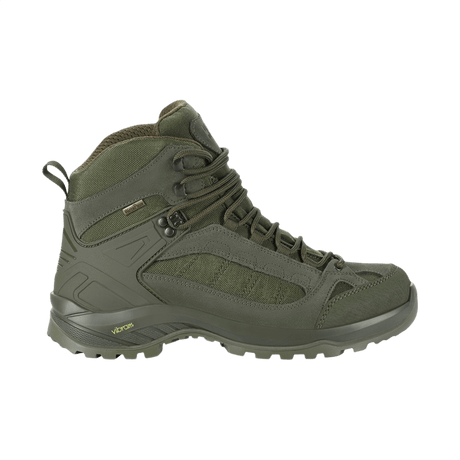 M-Tac Taktiske Demi-Season Støvler Pro Line med Vibram-sål, designet for holdbarhet og komfort i taktiske oppgaver og fotturer.