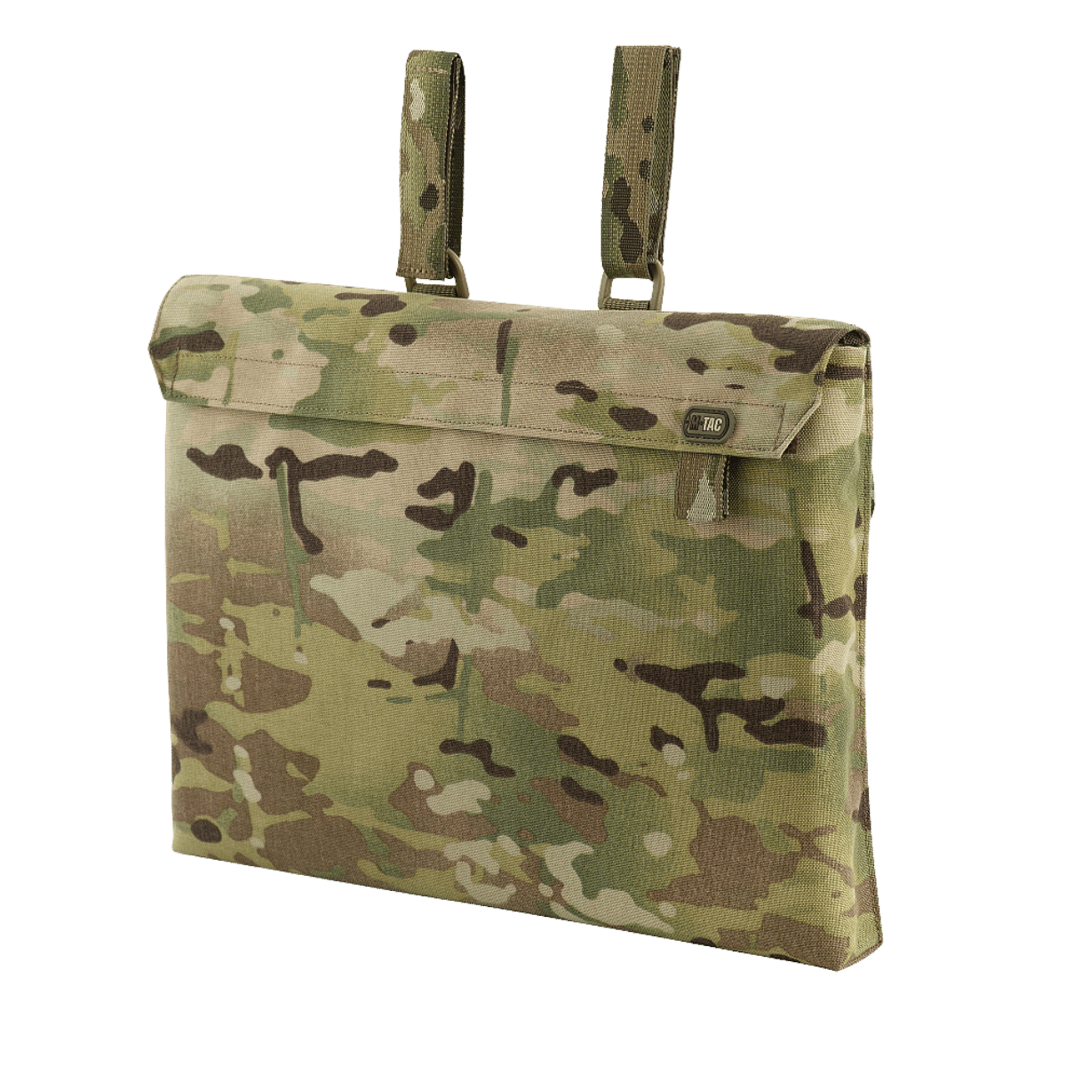 M-Tac taske til Bundeswehr liggeunderlag i camouflage, med lynlås og velcro-stropper til MOLLE-systemer eller bæltet.
