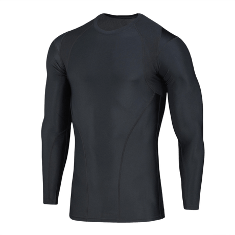 M-Tac Thermal Rashguard T-Shirt som baselayer til vinter, lavet af slidstærkt materiale for optimal termoregulering og komfort.
