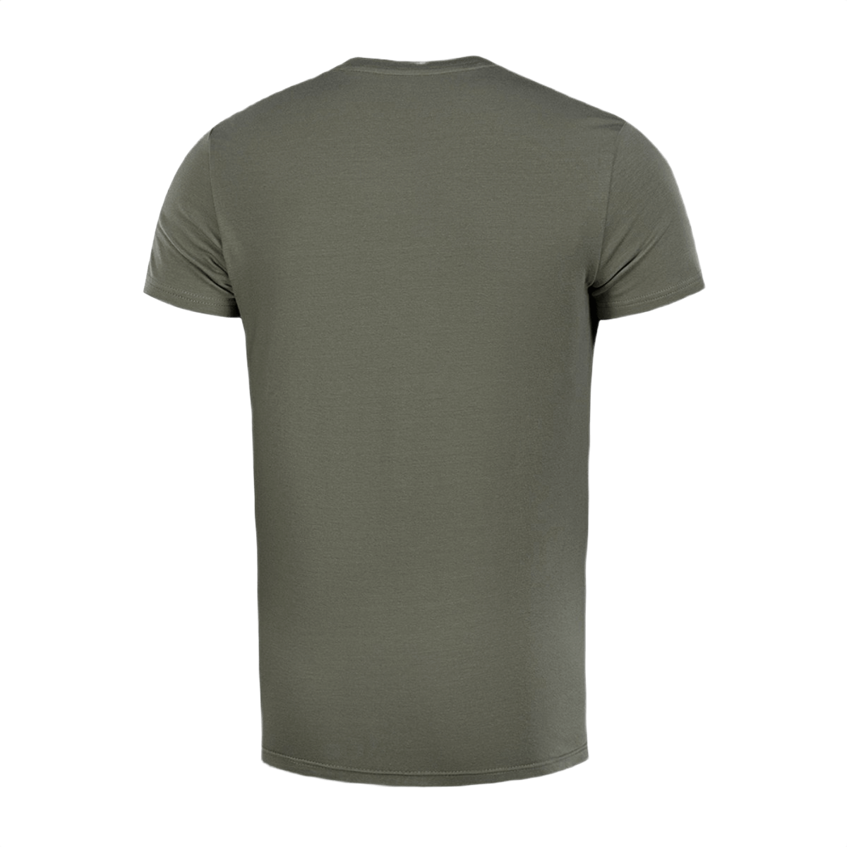 M-Tac T-shirt 93/7 i oliven, bagside, 93% bomuld og 7% elastan, komfortabel og holdbar til hverdag og aktiv brug.