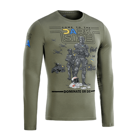 M-Tac T-Shirt UA Side Langærmet i grøn med grafisk print, langærmet design for komfort og stil. Ideel til hverdagsbrug og sport.
