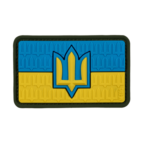 M-Tac patch Ukraine Flag med ZSU Trident PVC i PVC med Trident-motiv, reflekterer ukrainsk stolthet og nasjonal arv