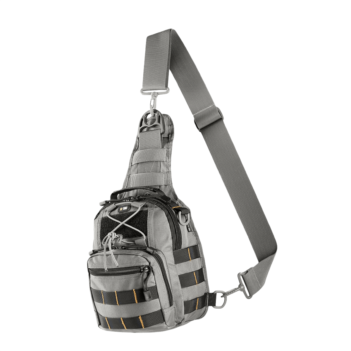 M-Tac Urban Line City Patrol Taske i grå, vandafvisende og slidstærk taske/rygsæk kombination med ét skulderbånd.