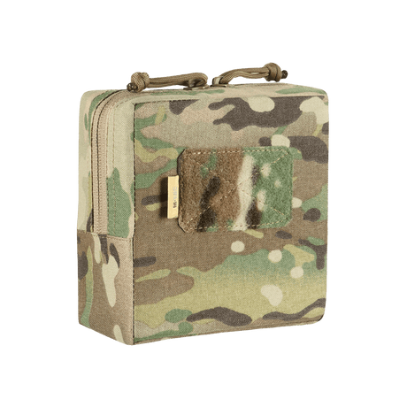 M-Tac Utility Taske Elite Small i kamuflasjemønster med slitesterkt nylon, borrelåsfelt og doble glidelåser, vist i galleri posisjon 1.