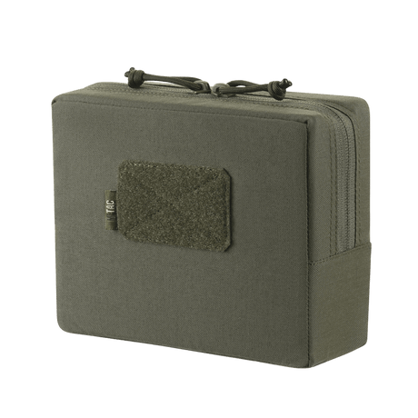 M-Tac Utility Taske Elite Medium i slitesterkt materiale med dobbel glidelås og borrelåsfelt, vist i galleri posisjon 1.