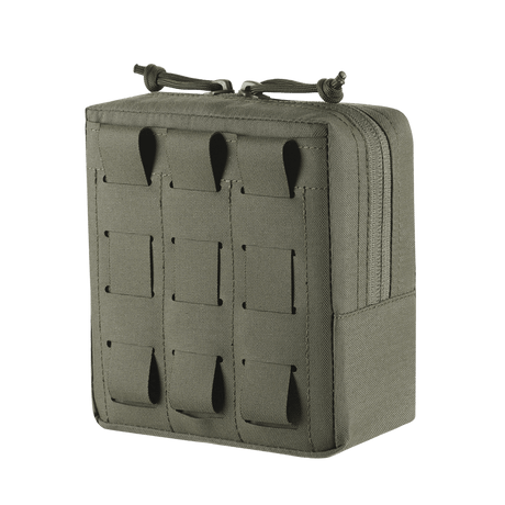 M-Tac Utility Taske Elite Small i slitesterkt nylon med MOLLE-løkker og doble glidelåser for modulær feste, vist i galleri posisjon 1.
