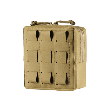 M-Tac Utility Taske Elite Small i slitesterkt materiale med MOLLE-system og dobbel glidelås, vist i galleri posisjon 1.
