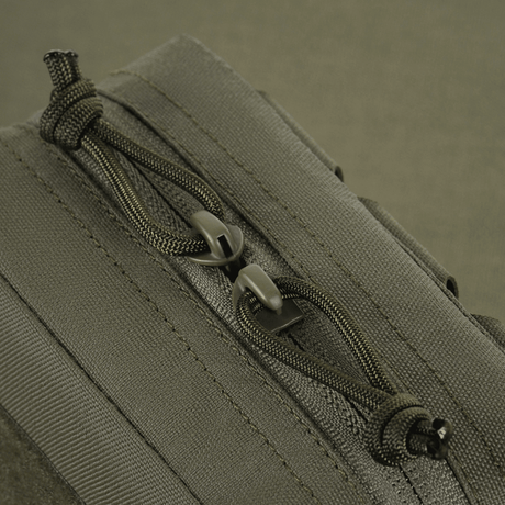 M-Tac Utility Taske Elite Small i kraftig nylon med doble glidelåser og modulært MOLLE-system, vist i galleri posisjon 1.