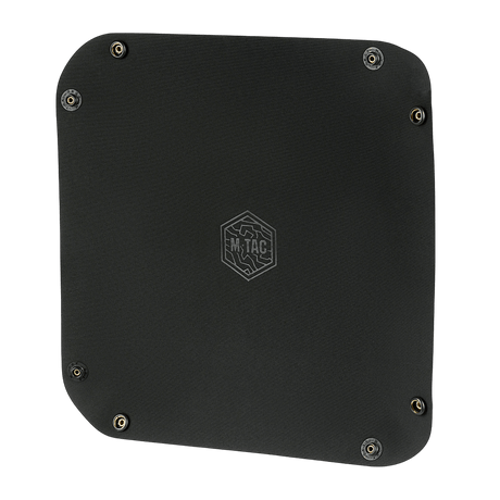 M‑Tac Vedlikeholdsbrett 24x24 cm med M-Tac logo, hexagon-design, svart polymerkompositt, egnet for våpenrengjøring og vedlikehold.