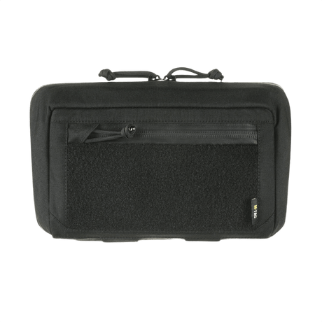 M-Tac Admin Pouch Large Elite Gen.II svart veske med Velcro-panel og AquaGuard-glidelås laget av Cordura 500D for effektiv oppbevaring.