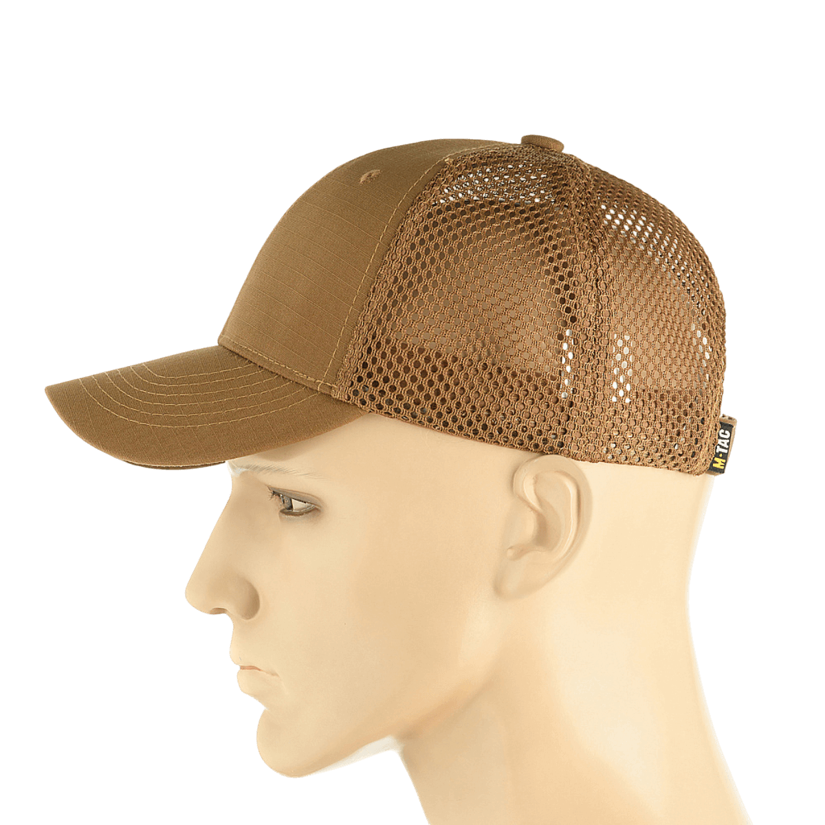 M-Tac Mesh Flex Ripstop Baseball Cap med ripstop og mesh-paneler for optimal ventilation og komfort til udendørs brug.