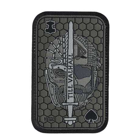 M-Tac patch til Valhall Ace Jacquard, tekstilpatch med Velcro, inspirert av norske soldater, 108x68 mm, til uniform eller veske.
