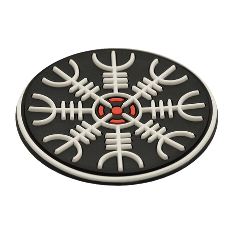 M-Tac Patch Egeshjelm 3D PVC med vikingsymbol, gummi med Velcro.