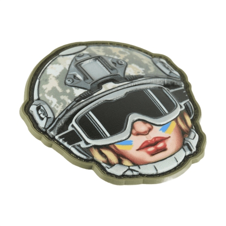M-Tac Patch Emoji #49 med 3D-effekt og Velcro. Morsom PVC morale patch til klær eller utstyr. Størrelse 6.5x6.5 cm.