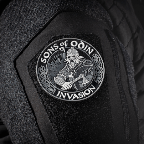 M-Tac Patch Sons of Odin 3D Velcro på uniform med realistisk viking 3D-design, diameter 80 mm, PVC/rubber-materiale