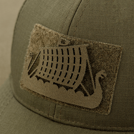 M-Tac Patch Drakkar Laser Cut – drageskipdesign, perfekt for taktisk utstyr, veske eller uniform, laget av Cordura 500D med Velcro.