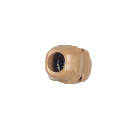 M‑Tac Skull Stopper-perle for paracord-prosjekter og tilbehør, plastmateriale, beige farge, hulliameter 6 mm, mål 17 x 12 mm