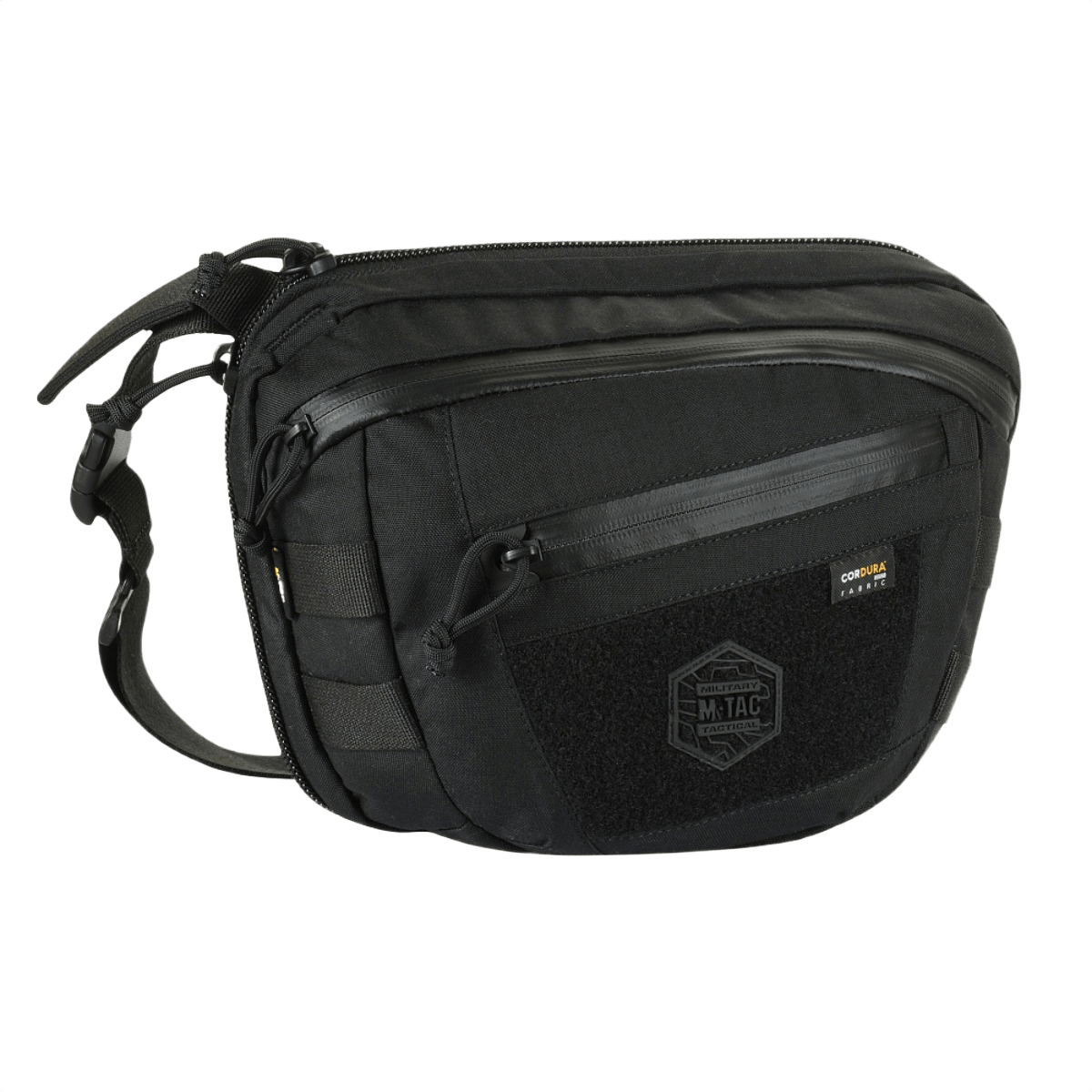 M-Tac Sphaera Hardsling Bag Large Elite med Velcro i slidstærkt Cordura materiale med justerbar skulderrem og front Velcro-panel.