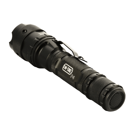 M-Tac lommelykt P4 taktisk lommelykt med LED-lys i aluminium, fokusert belysning for utendørs og hjemme, 250 lumen, 137 mm, 92 g.