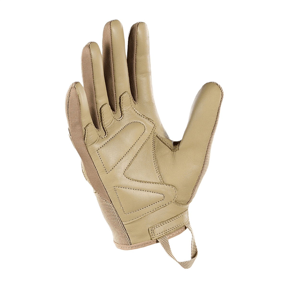 M-Tac Handsker Assault Tactical Mk.2 i ægte læder med velcro lukning og støddæmpende indsats for bedre greb og beskyttelse.