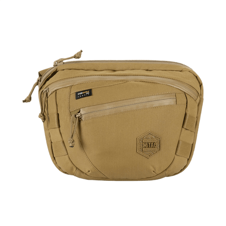 M-Tac Sphaera Hardsling Bag Large Elite med Velcro i Hex Cordura, kompakt med MOLLE-system, justerbar skulderrem og slitesterke materialer.