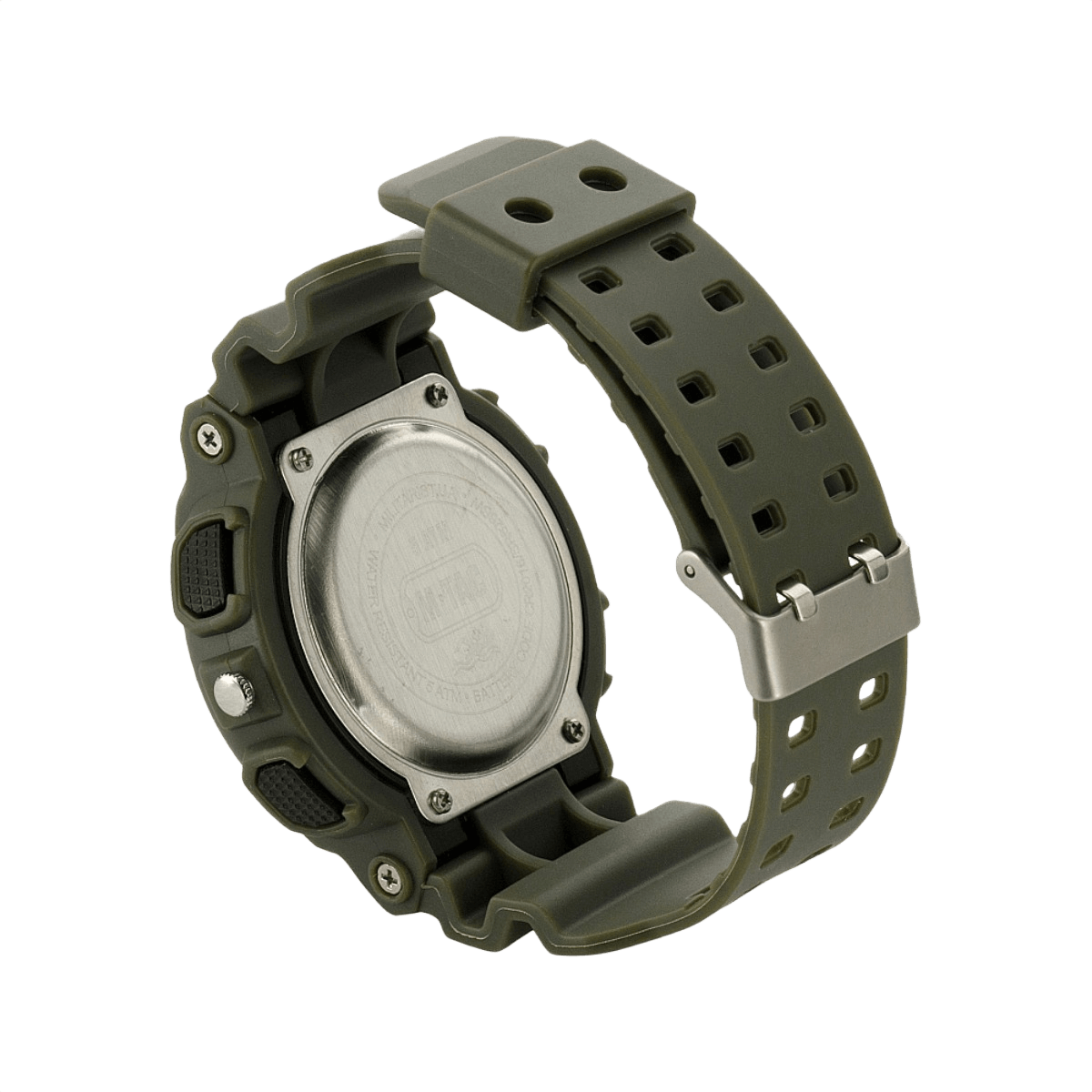 M-Tac Sport Ur med robust polycarbonat urkasse og silikonrem, perfekt til udendørs brug.