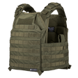 EA Plate Carrier Grøn i galleri position 1 med modulært bæresystem, slidstærkt materiale og NIJ-certificeret skudsikker beskyttelsesvest.