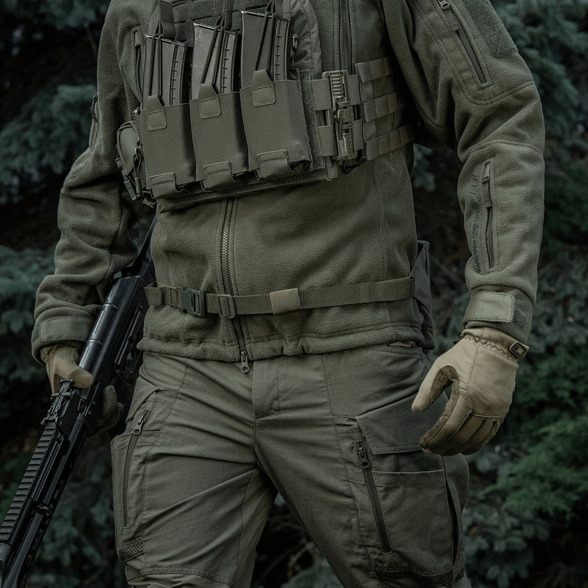 M-Tac Siddeunderlag med bælte bærbar til udendørs aktiviteter i skovmiljø