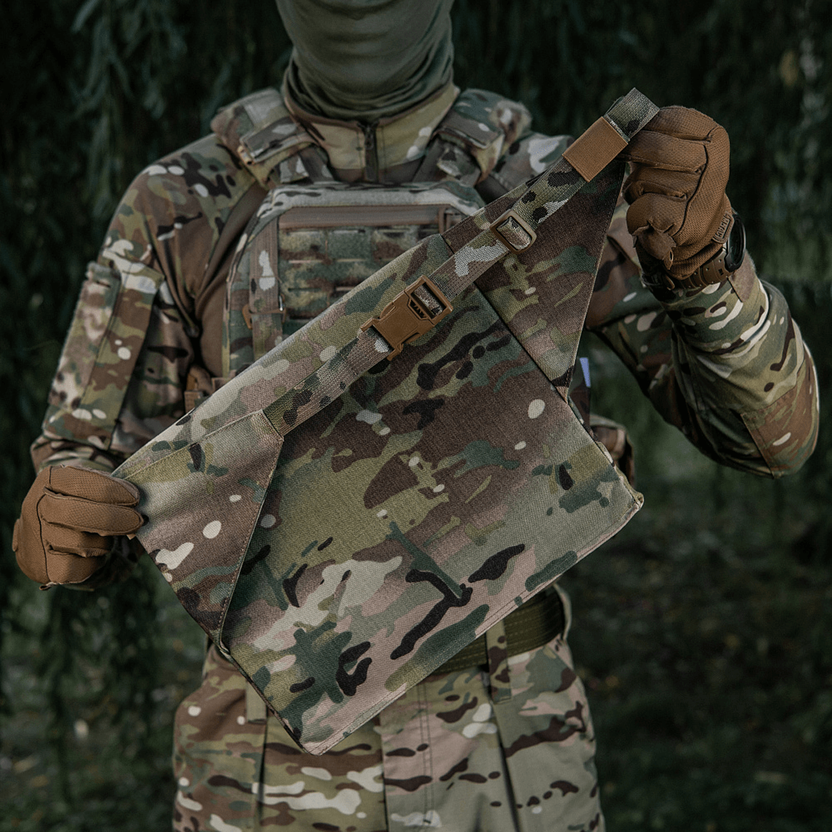 M-Tac Siddeunderlag med Bælte – Multicam camouflage designed for maximum comfort and functionality in field conditions.