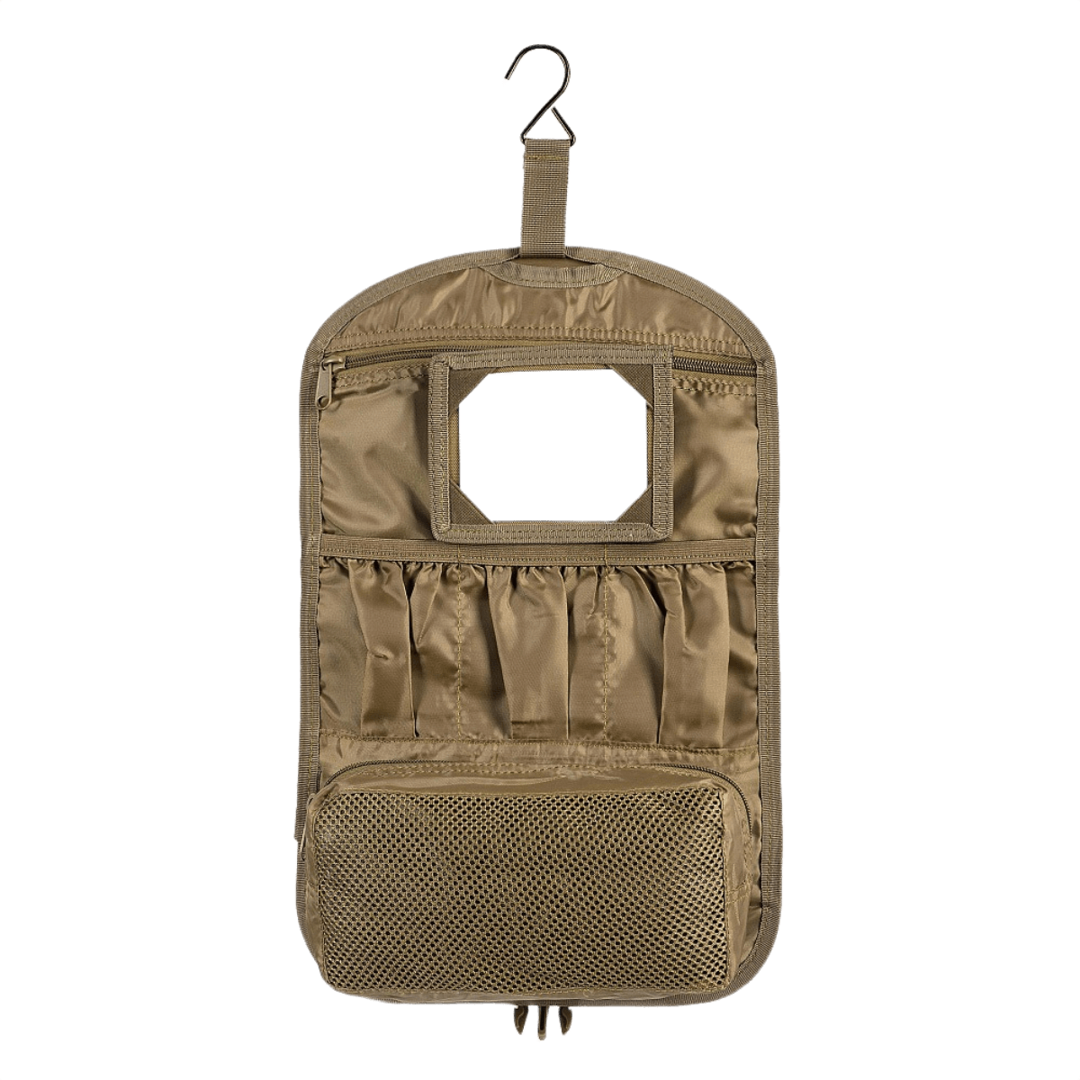 M-Tac Toilettaske med praktisk opbevaring, perfekt til rejser. Kompakt design, åbnes til rummelig taske til toiletartikler.