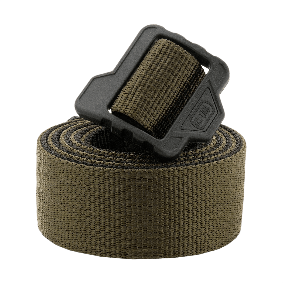 M-Tac Double Duty Taktisk Bælte i coyote farve, vendbart med sort, designet til holdbar taktisk brug.