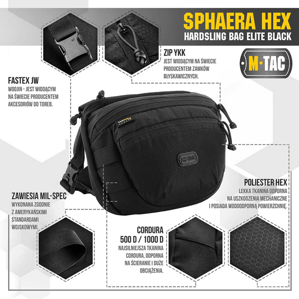 M-Tac Sphaera Hex Hardsekk med stropp