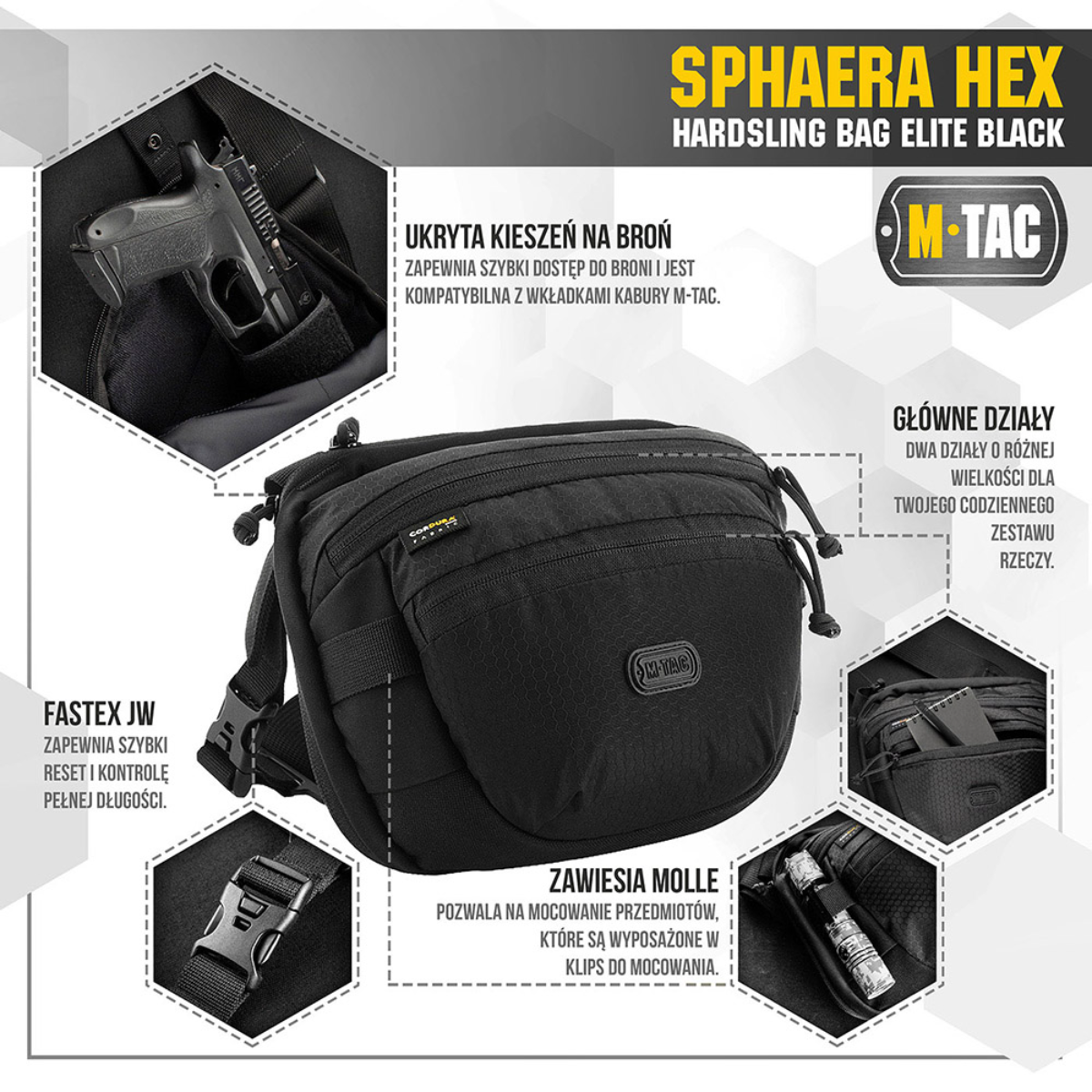M-Tac Sphaera Hex Hardsekk med stropp