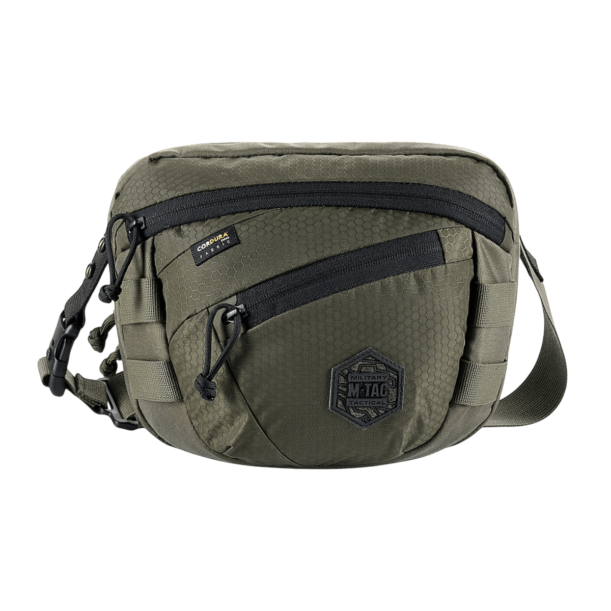 M-Tac Sphaera Hex Hardsling Taske Gen.II Elite i Cordura materiale med justerbar skulderrem og lynlåslukning.