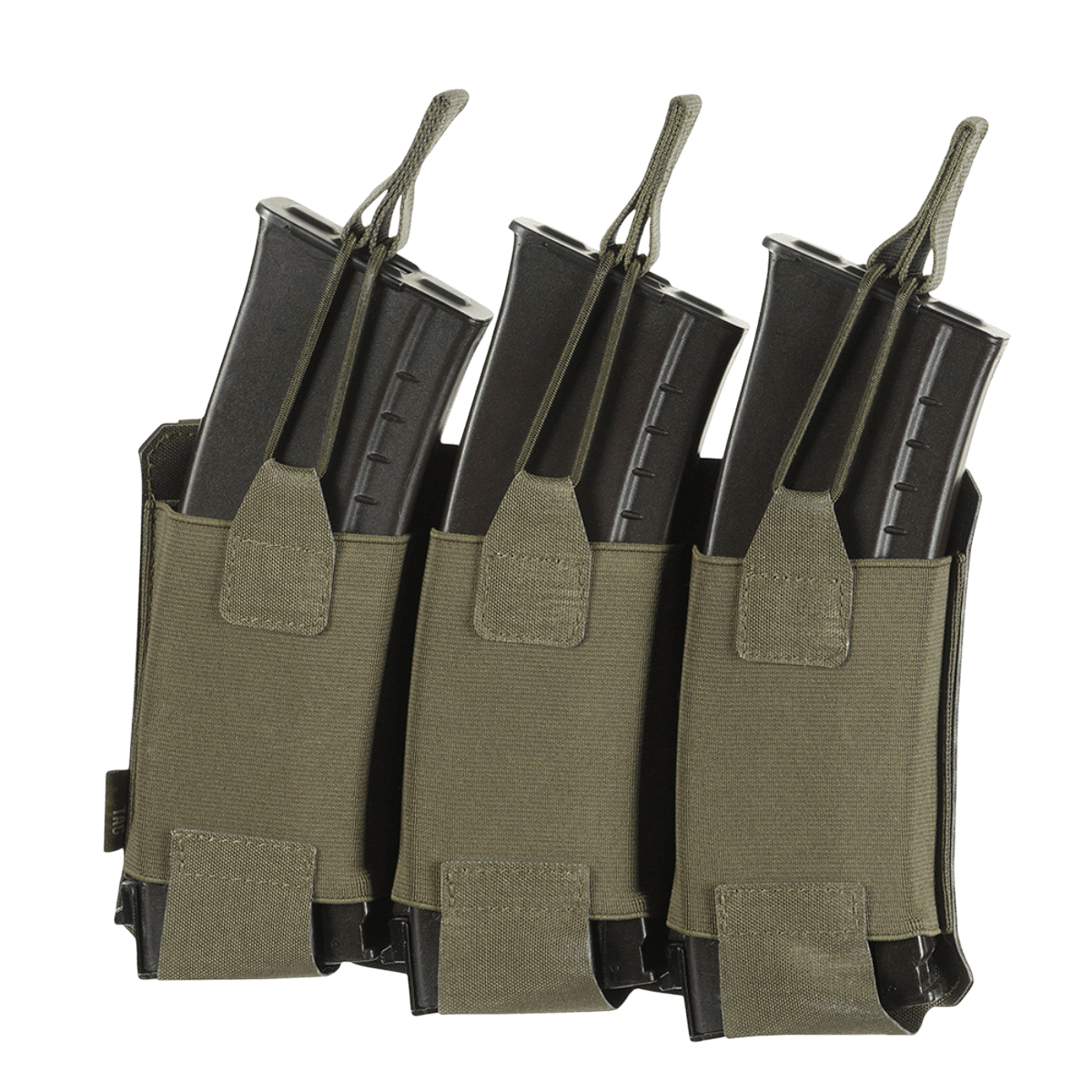 M‑Tac Elastisk Triple Magazine Pouch Elite til tre magasiner, lavet af Cordura 500D med MOLLE kompatibilitet