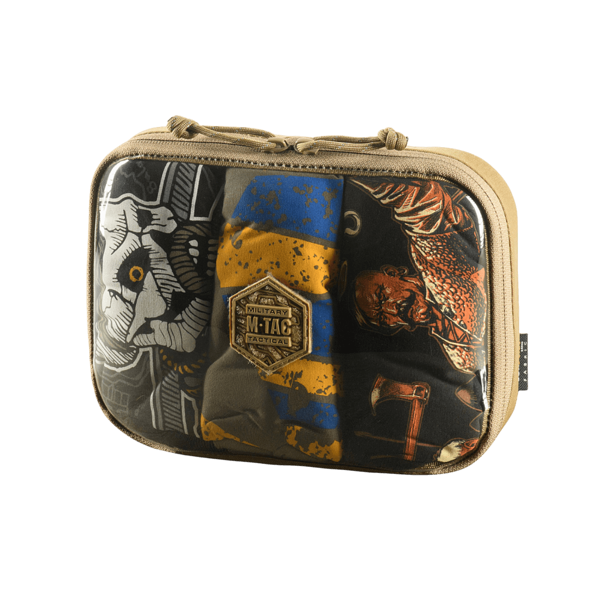 M-Tac Utility Organizer Slim Elite i Cordura 500D med gennemsigtig PVC-væg til nem opbevaring og identifikation af EDC-udstyr.