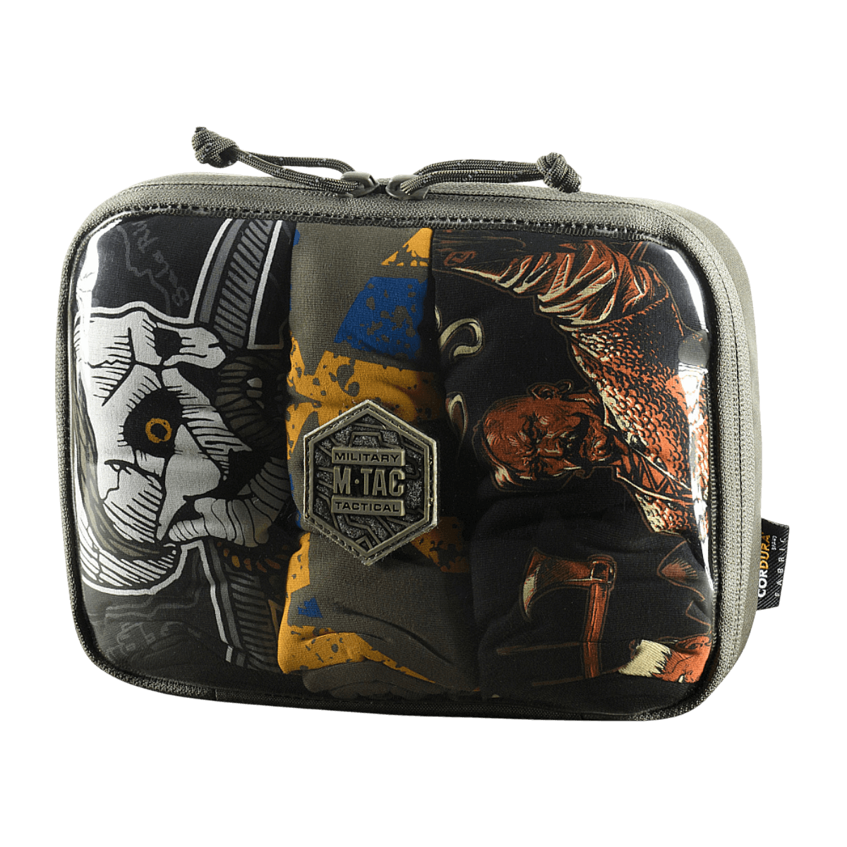 M-Tac Utility Organizer Slim Elite i Cordura 500D med transparent PVC-folie, velegnet til EDC-kit og opbevaring af nødvendige genstande.