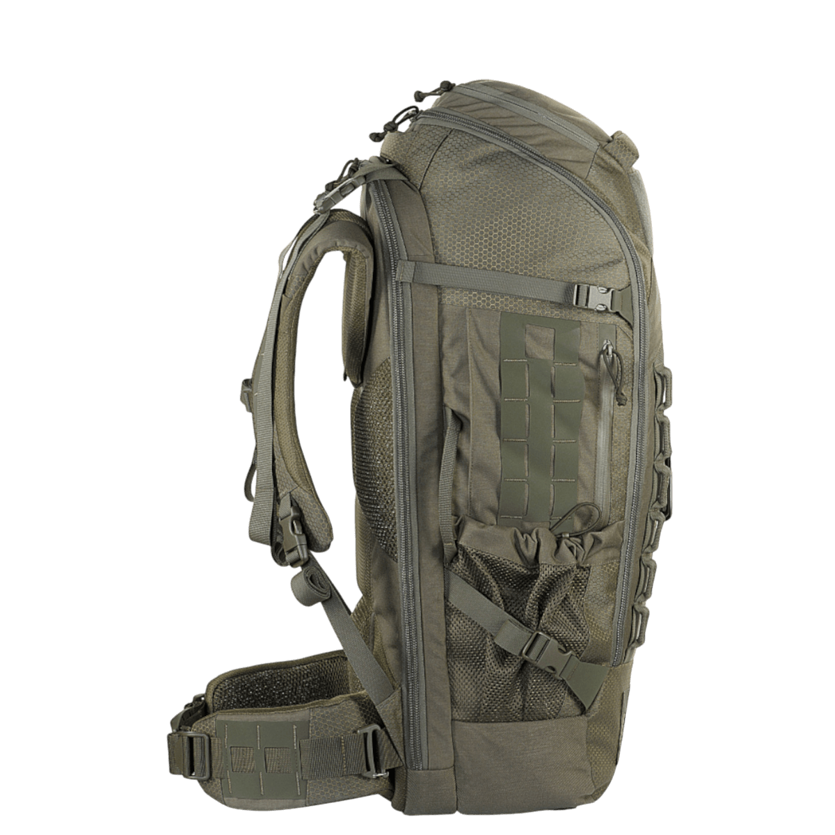 M-Tac Rygsæk Large Elite Hex Gen. IV i robust Cordura-materiale, designet til bærbarhed og beskyttelse af våben.