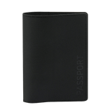 M‑Tac Pascover i sort polymerkomposit med "Passport" vertikalt tryk, stilfuldt M‑Tac logo, beskytter pas mod slid og skader.