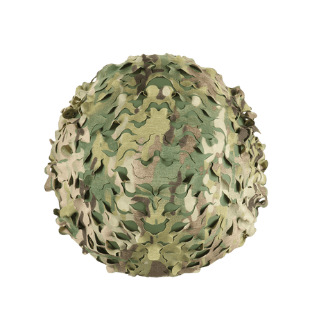 M‑Tac Vilha Hjelmdæksel Elite med Multicam-camouflage til FAST hjelme, designet til beskyttelse mod snavs og slid.