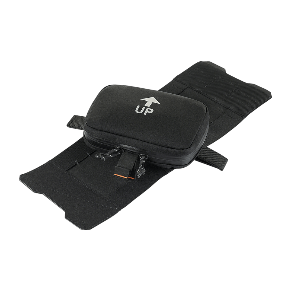 M-Tac Horisontal Medic Lomme Large Elite med slidstærk Cordura 500D, ideel til førstehjælpssituationer og udstyrsfiksering.