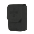 M‑Tac Medic Pouch Vertical Large Elite i sort Cordura med MOLLE-interface og elastiske indvendige vægge til sikker opbevaring af førstehjælpsudstyr.