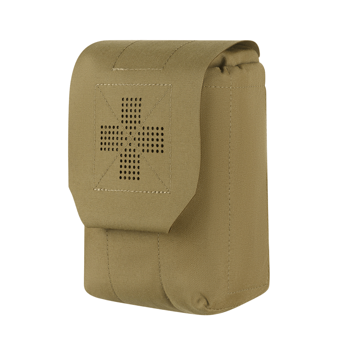 M‑Tac Medic Pouch Vertical Large Elite i slidstærkt Cordura-materiale, designet til hurtig adgang og sikker opbevaring.