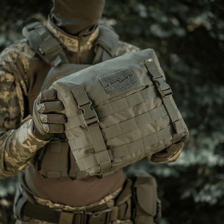 M-Tac Pouch Sukharka Gen.3 XL i brug, felt- og assaultpung i Cordura 500D med MOLLE-system og Woojin hardware i marken