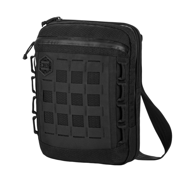 M-Tac Tablet Bag Laser Cut Hex med Cordura materiale, frontpanel med Laser Cut MOLLE til ekstraudstyr. Praktisk taske til EDC.