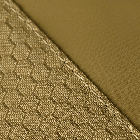 Close-up of M-Tac Tablet Bag Laser Cut Hex in Cordura Hex material, showcasing durable texture and stitching.
