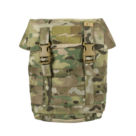 M-Tac Sukharka Gen.3 Pouch i camouflagedesign med robust MOLLE-interface og fastex-lukning, perfekt til militær brug og udendørsaktiviteter.