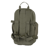 M-Tac STURM Elite Rygsæk set bagfra med robuste seler og sidetasker i elastisk materiale, ideel til kortvarige ture og feltudstyr.