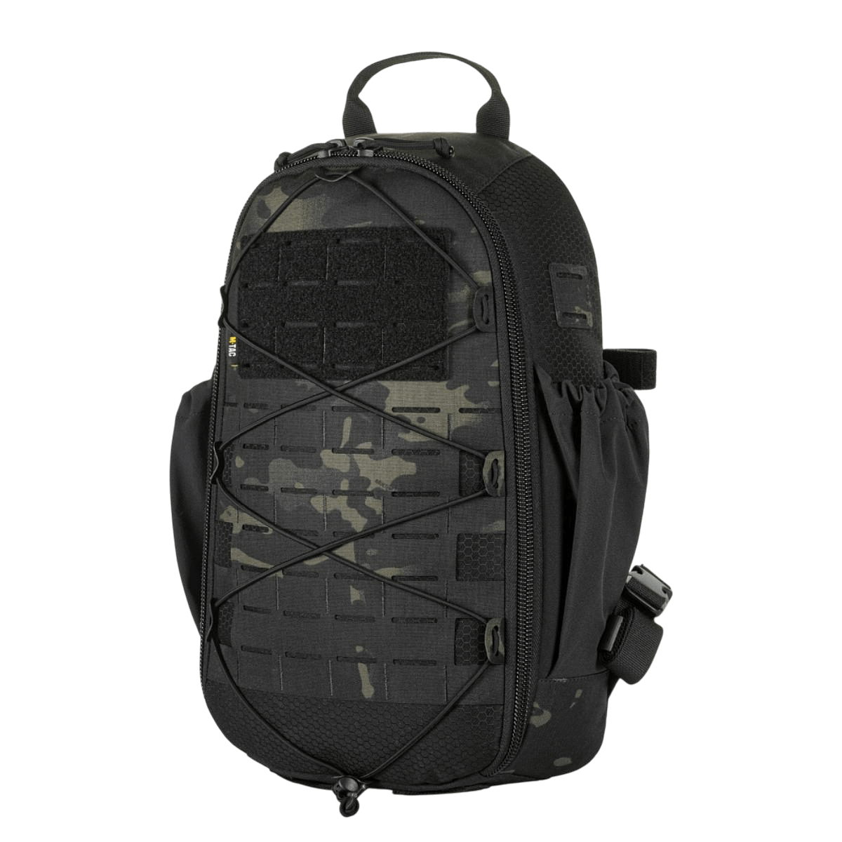 M-Tac STURM Elite Rygsæk med MOLLE Laser Cut frontpanel i Cordura materiale, sort farve, 15 liter kapacitet, taktisk design